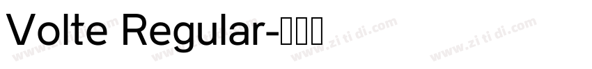 Volte Regular字体转换